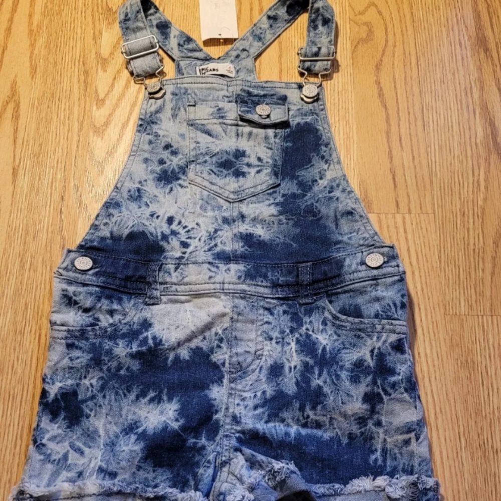 Epic Threads Girl's Shortalls Size: 6 Dark Wash 38.00 on tag
